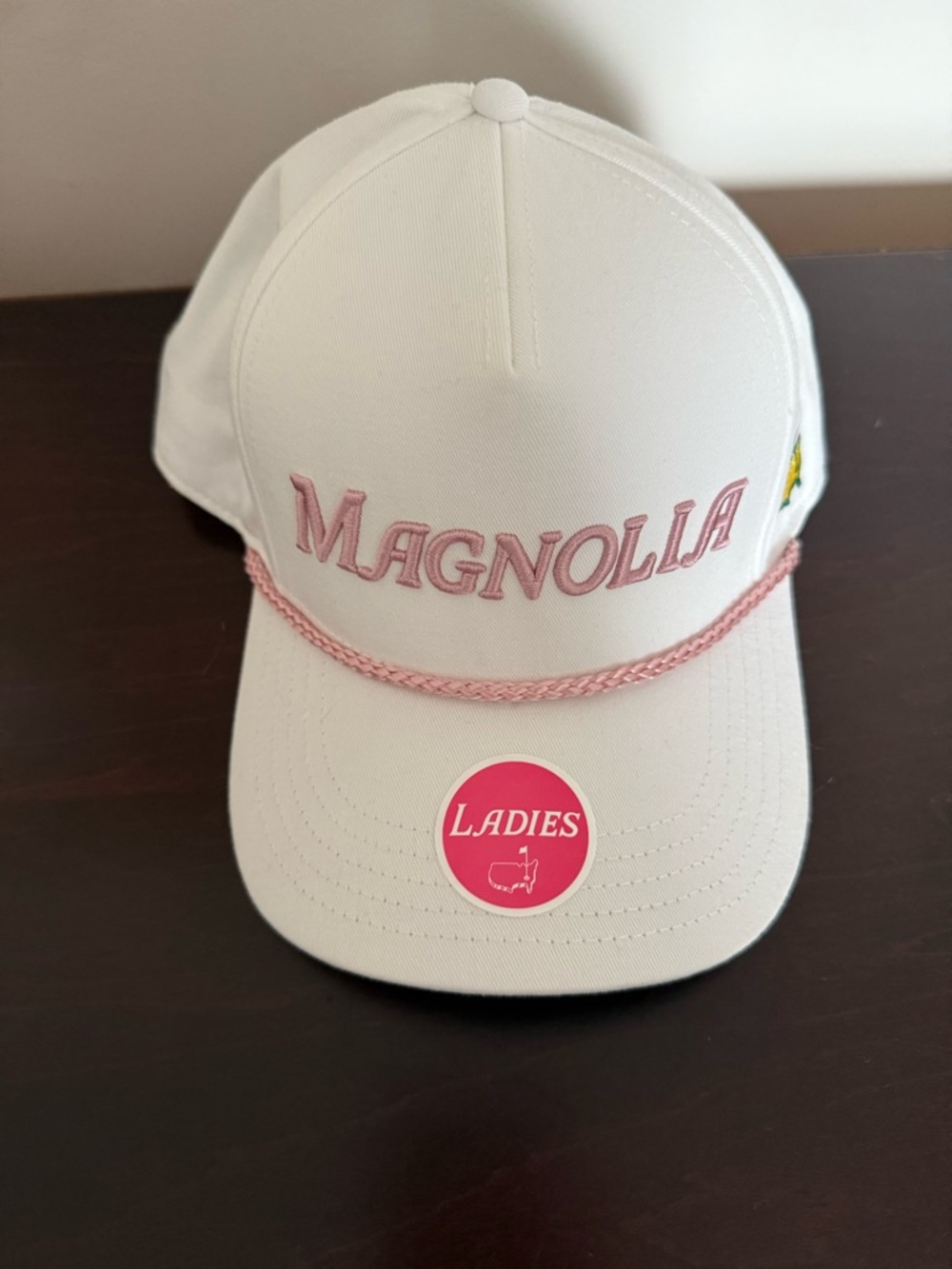 Masters Tournament Ladies White
MAGNOLIA Embroidered Rope Hat NWT